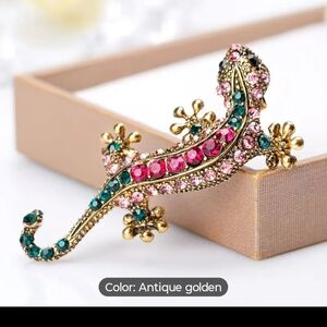 Retro Lizard Brooch